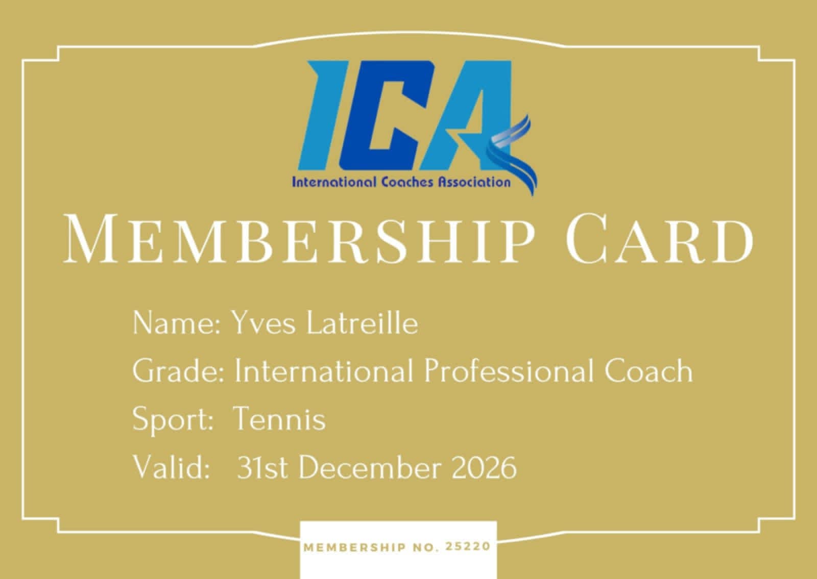 ICA MEMBER